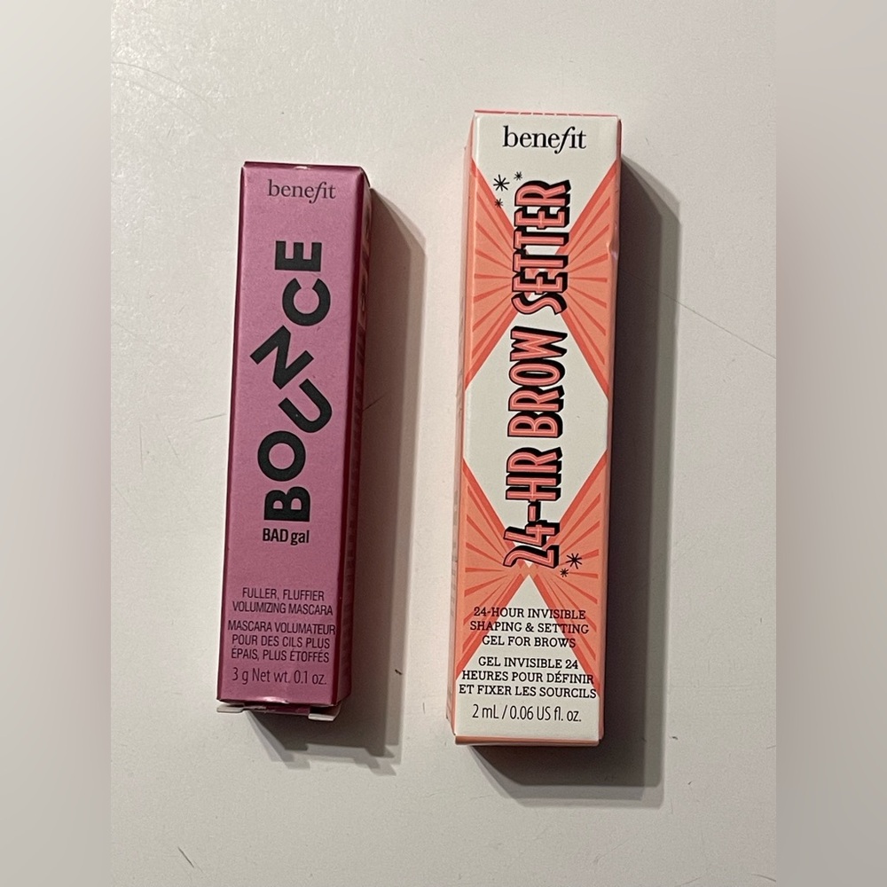 Benefit Cosmetics Eye/Brow Bundle BADgal Bang! Mascara & 24-HR Brow Setter
